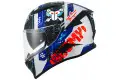 Casco integrale Suomy SPEEDSTAR TACTIC Argento opaco Rosso