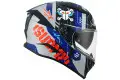 Casco integrale Suomy SPEEDSTAR TACTIC Argento opaco Rosso