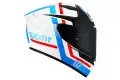 Casco integrale Suomy TRACK-1 NINETY SEVEN in fibra Bianco Rosso