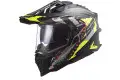 Casco integrale touring LS2 MX701 C EXPLORER EXTEND in carbonio H-V Giallo Opaco