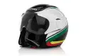 Casco jet Acerbis X-jet On Bike Helmet Verde Bianco Nero