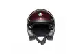 Casco jet AGV Legends X70 E2205 MULTI TROFEO in fibra Viola Rosso