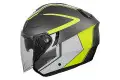 Casco jet Airoh Hunter Soul in fibra Antracite Opaco