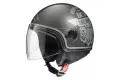 Casco jet Axo Subway Top Grigio