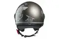 Casco jet Axo Subway Top Grigio
