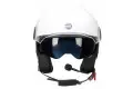 Casco jet Befast Rapid Connect III Bianco con interfono integrato