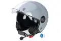 Casco jet Befast Rapid Connect III Grigio Opaco con interfono integrato