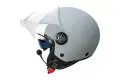 Casco jet Befast Rapid Connect III Grigio Opaco con interfono integrato