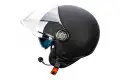 Casco jet Befast Rapid Connect III Nero Opaco con interfono integrato