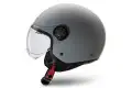 Casco jet Befast RAPID III doppia visiera Grigio Opaco