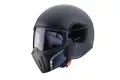 Casco jet Caberg Ghost con maschera removibile nero opaco