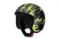 Casco jet Caberg Jet Freeride Commander Camouflage Verde Giallo