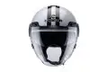 Casco jet CABERG UPTOWN CHRONO Grigio chiaro Nero