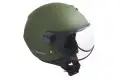 Casco jet CGM 107A Florence visiera sagomata verde gommato