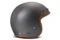 Casco Jet DMD Leather Vintage Pillow in carbonio Grigio Opaco Marrone