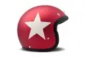 Casco jet DMD VINTAGE STAR COMET rosso