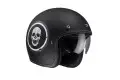 Casco jet FG 70s Apol MC5F nero bianco