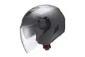 Casco jet Givi 12.3 Stratos titanio opaco