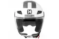 Casco jet Hevik Tread Bianco Nero