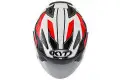 Casco jet Kyt by Suomy Hellcat Gx-S biacno rosso fluo