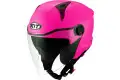 Casco jet Kyt D-CITY Plain Fucsia Fluo