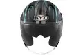 Casco jet kyt NF-J RADAR AQUA Blu