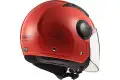 Casco jet LS2 OF562 AIRFLOW GLOSS Rosso Long