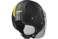 Casco jet LS2 OF562 Airflow L Metropolis Nero Opaco Giallo