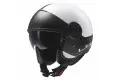 Casco jet LS2 OF597 Cabrio Via Bianco Opaco Nero