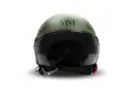 casco jet MM Independent Elegant verde militare