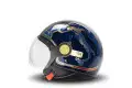 casco jet MM Independent Italia Blu Galassia