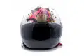 Casco jet MM Independent Tattoo Rose Bianco opaco