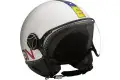 Casco jet MOMO DESIGN FIGHTER CLASSIC MULTICOLOR Bianco opaco