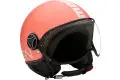 Casco jet MOMO DESIGN FIGHTER CLASSIC Rosso corallo opaco Bianco