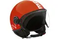 Casco jet MOMO DESIGN FIGHTER CLASSIC Rosso lucido Bianco