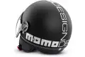 Casco jet Momo Design Fighter EVO nero opaco bianco