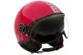 Casco jet Momo Design Fighter EVO Rosa Magenta Glitter