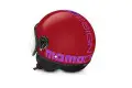 Casco jet Momo Design Fighter EVO Rosso Rosa chiaro