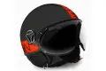 Casco jet Momo Design Fighter Fluo 21 nero opaco rosso fluo