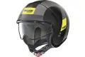 Casco jet Nolan N21 SPHEROID Nero opaco Grigio Giallo