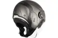 Casco jet Origine Alpha Track Nero Titanio Opaco