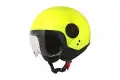 Casco jet Origine Neon Easy Giallo fluo Nero opaco