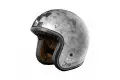 Casco jet Origine Primo Scacco Argento opaco