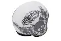 Casco jet Premier ROCKER K8 Bianco Argento