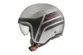 Casco jet Premier ROCKER ON 17 BM Titanio Nero Opaco