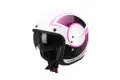 Casco jet Scorpion Belfast Citurban bianco rosa