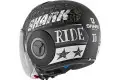 Casco jet Shark NANO TRIBUTE RM Mat Nero Opaco Bianco Antracite