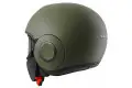 Casco jet Shark Raw con occhiali Verde Opaco