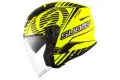 Casco jet Suomy SPEEDJET SP-2 Giallo fluo