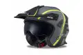 Casco jet UFO Sheratan JET Nero Grigio